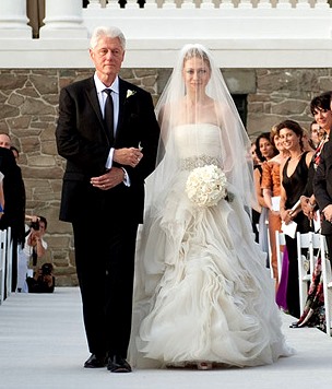 Foto de Bill Clinton en la boda de su hija