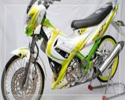 Foto modifikasi satria fu 150 velg jari jari injeksi 