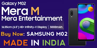 Buy Now: Made In India Samsung Galaxy M02 Launched (Full Specifications)