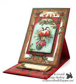Easel Gift Card Holder Tutorial Stamperia Christmas
