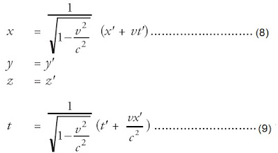  diturunkan dari kedua postulat tersebut Pintar Pelajaran Postulat Teori Relativitas Einstein, Transformasi Lorentz, Dilatasi Waktu, Kontraksi Panjang, Contoh Soal, Rumus, Jawaban, Fisika