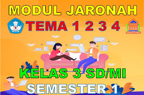 Modul BDR/PJJ/Online Kelas 3 SD/MI Tema 1 2 3 4 Semester 1 Kurikulum 2013