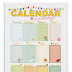 Birthdays Calendar, Pastel Colours