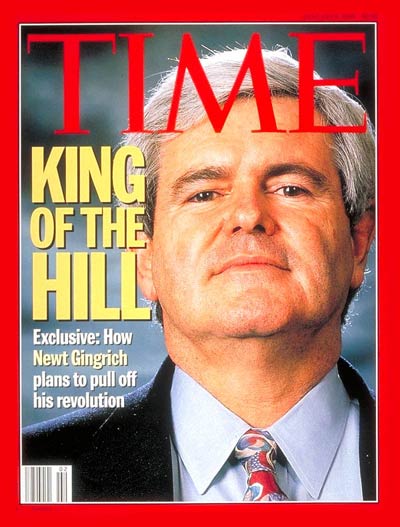 newt gingrich man of the year time. Gingrich