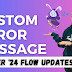 How to use Custom Error Element in Flow 📊| Winter '24 Update