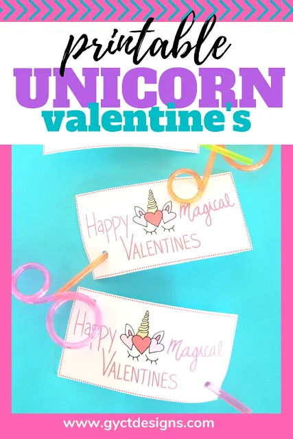 For a quick and easy valentine grab this free printable unicorn valentine and simply add a fun straw or pencil