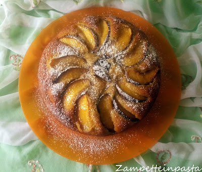 Torta con ricotta e pesche - Dolce con le pesche