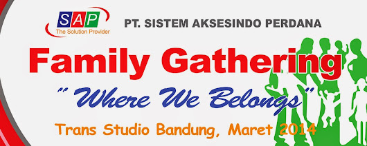 Contoh Spanduk family gathering 3 x1 SAP CDR Contoh 