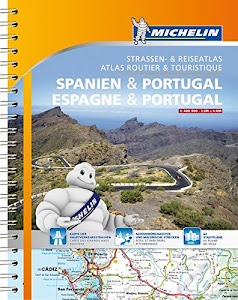 Michelin Straßenatlas Spanien & Portugal mit Spiralbindung (MICHELIN Atlanten)