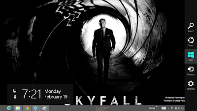 James Bond Sky Fall Windows 8 Theme, Sky Fall 007 Theme For Windows 8