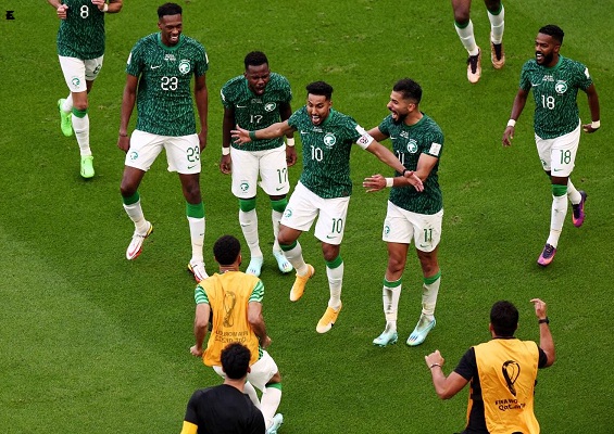 In the first upset of the FIFA World Cup, Saudi Arabia defeated Argentina