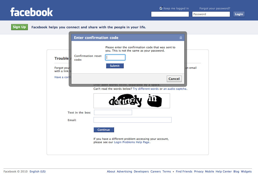 How To Recover Facebook Password Without Confirmation Reset Code