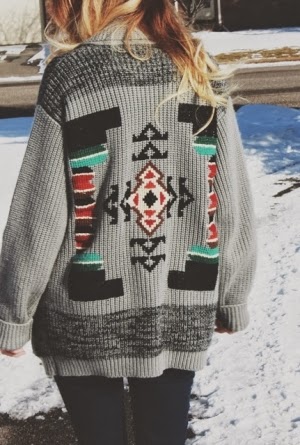 Beautiful Printed Aztec Sweater