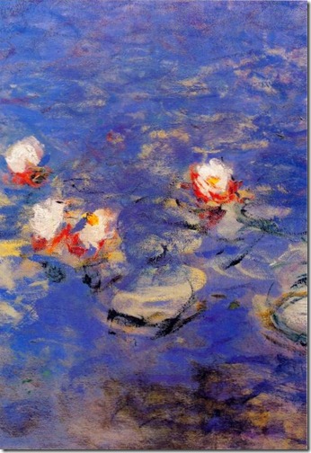 monet blue water lilies