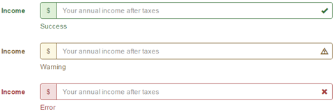 bootstrap input group addon validation