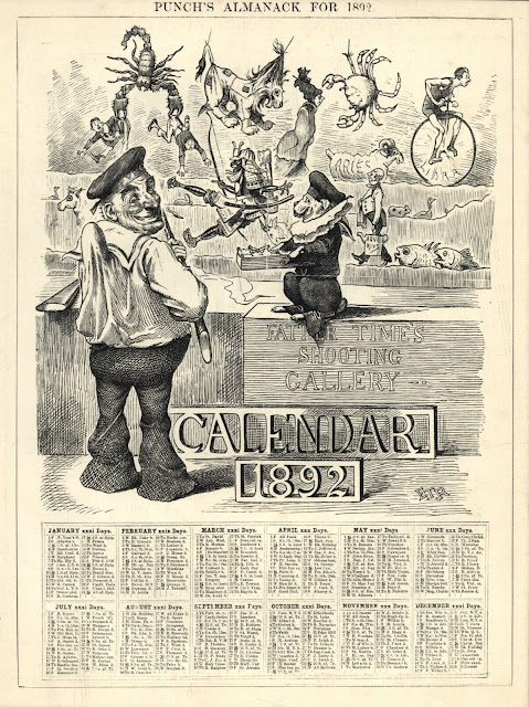 Punch Calendar 1892