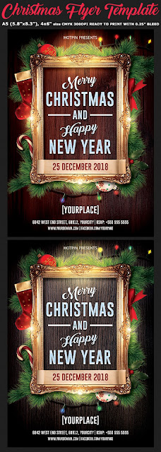  Christmas / New Year Flyer Template