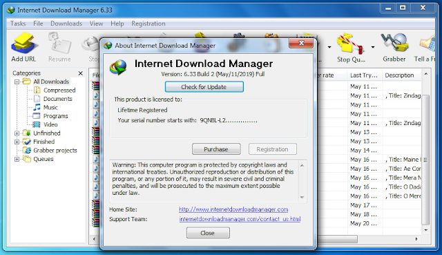 2019 - Internet Download Manager IDM Crack 6.33 Build 2 With Patch Free Download is a fastest and oldest internet download manager crack