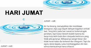 Kepribadian cowok yang lahir pada hari Jumat = Air