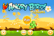 Home Screen: This is the new home screen for Angry Birds Seasons.