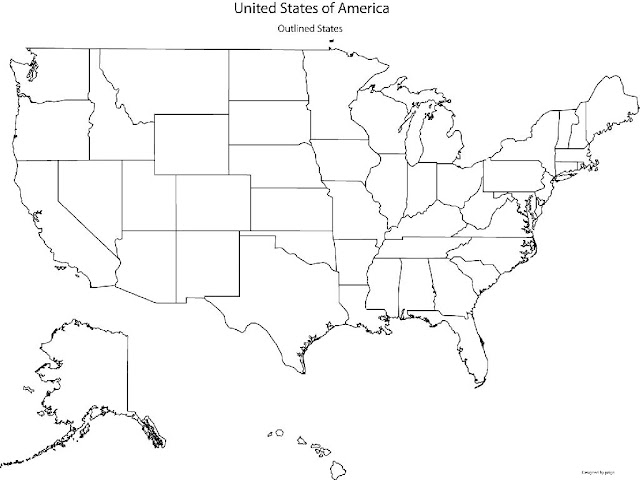 Map Of United States Without Labels