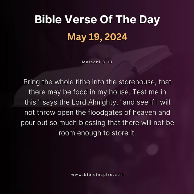 bible verses may 2024, may bible readings, verse of the day may 19, 2024