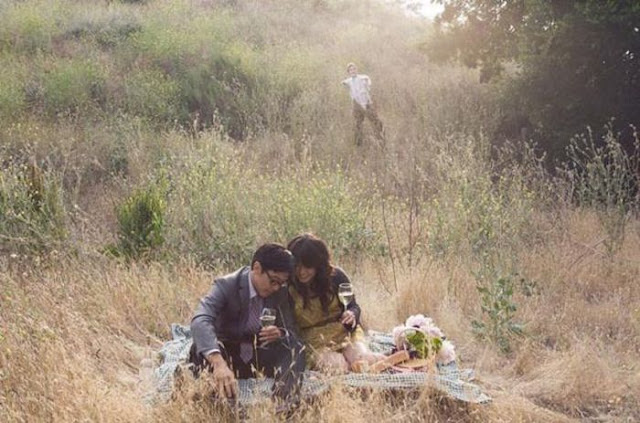 Fotos de boda coreana con zombies