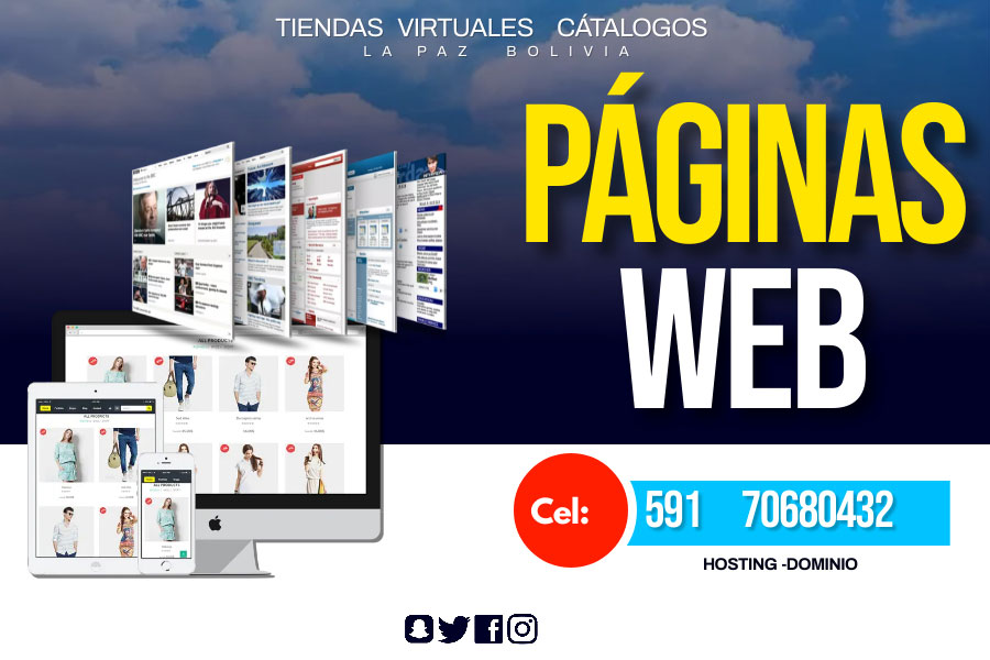 Diseño de Páginas Web y Tiendas Online en Bolivia | WebSoluciones