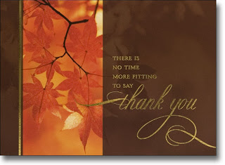 leaf design thanksgiving box card