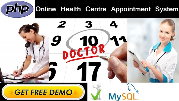 Online | Clinic | Health Centre Appointment System Project in PHP | MYSQLI | HTML | CSS | JAVASCRIPT 