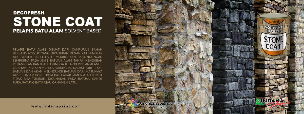 Stone Coat Cat  Batu  Alam  Indana Paint di TB Gunung Sari 