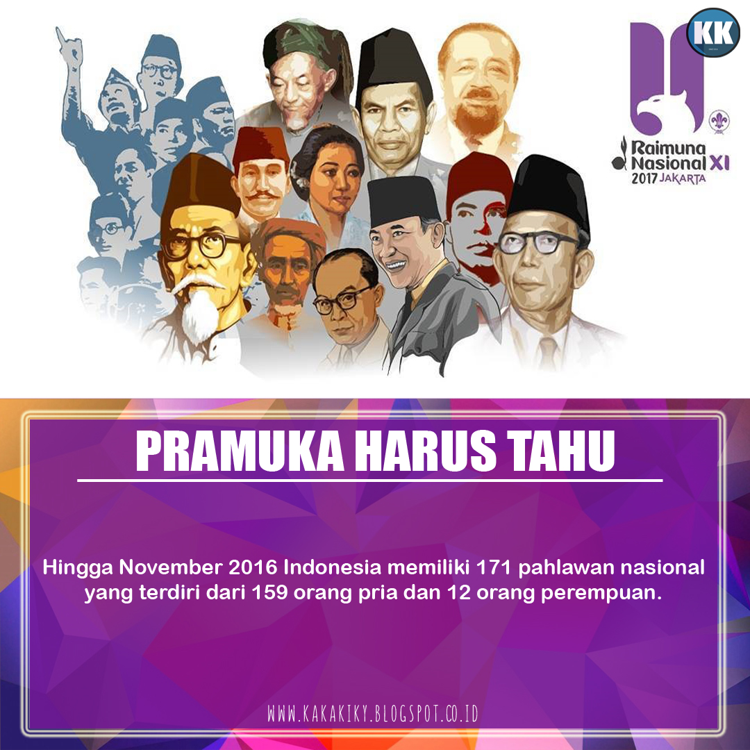 Pramuka Harus Tahu Jumlah Pahlawan Nasional Indonesia KakaKiky