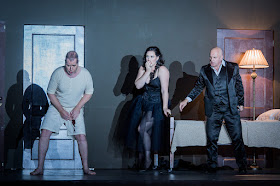 ENO Don Giovanni James Creswell, Caitlin Lynch and Christopher Purves (c) Robert Workman
