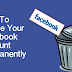 Delete Facebook Permanently Link