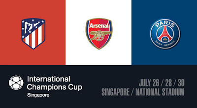 Source: Sports Hub website. Three football clubs will be playing against each other at the 2018 International Champions Cup in Singapore on July 26, 28 and 30.