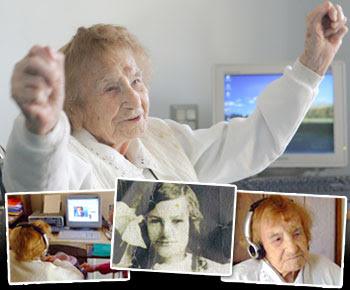 Autralian Olive Riley, world's oldest blogger