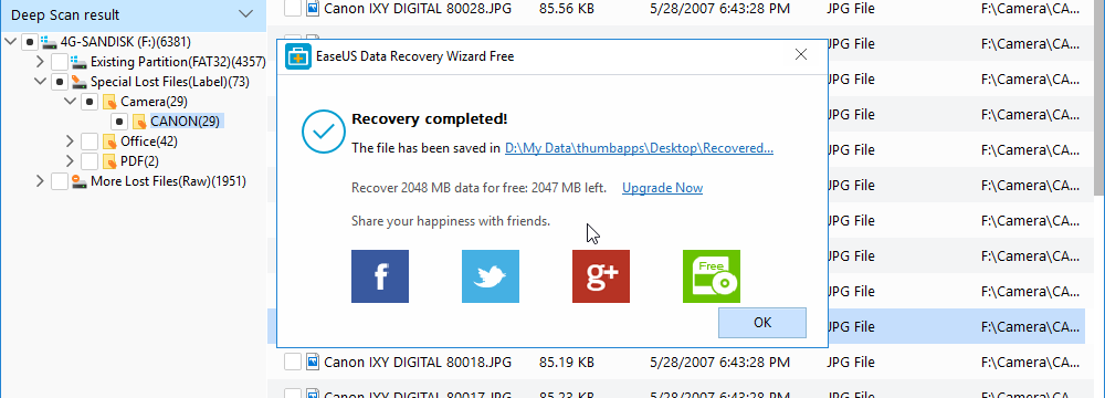 Recovered on my Desktop