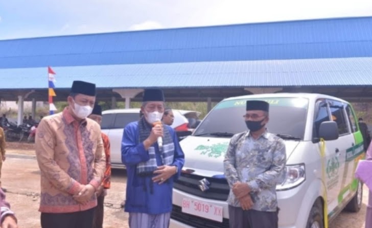 Wabup BBS Dampingi Wakil Gubernur Jambi Hadiri Peringatan Isra Mi’raj di Desa Tanjung Mulia