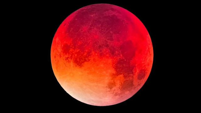 Céu terá super lua de sangue e anel de fogo