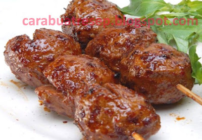 CARA MEMBUAT BAKSO BAKAR BUMBU KACANG PEDAS  Resep 