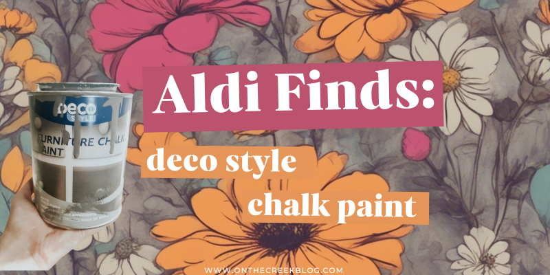 Handmade bench transformed with Aldi's Deco Style Furniture Chalk Paint. | on the creek blog // www.onthecreekblog.com