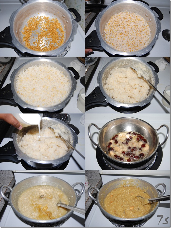 Sakkarai pongal process