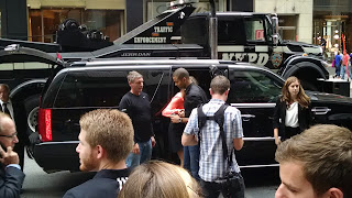 Tony Parker arrives at Tissot in New York City