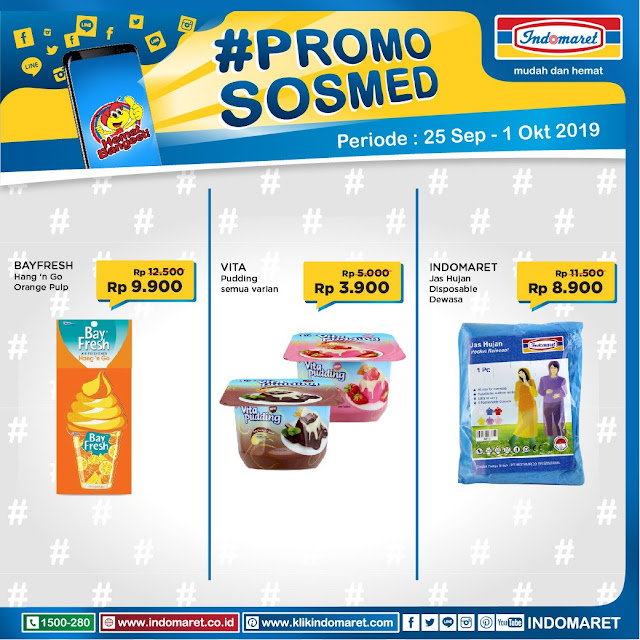 #Indomaret - #Promo SOSMED Periode 25 Sept - 01 Okt 2019