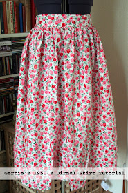 free pattern 1950's Sewing - Dirndl Skirt