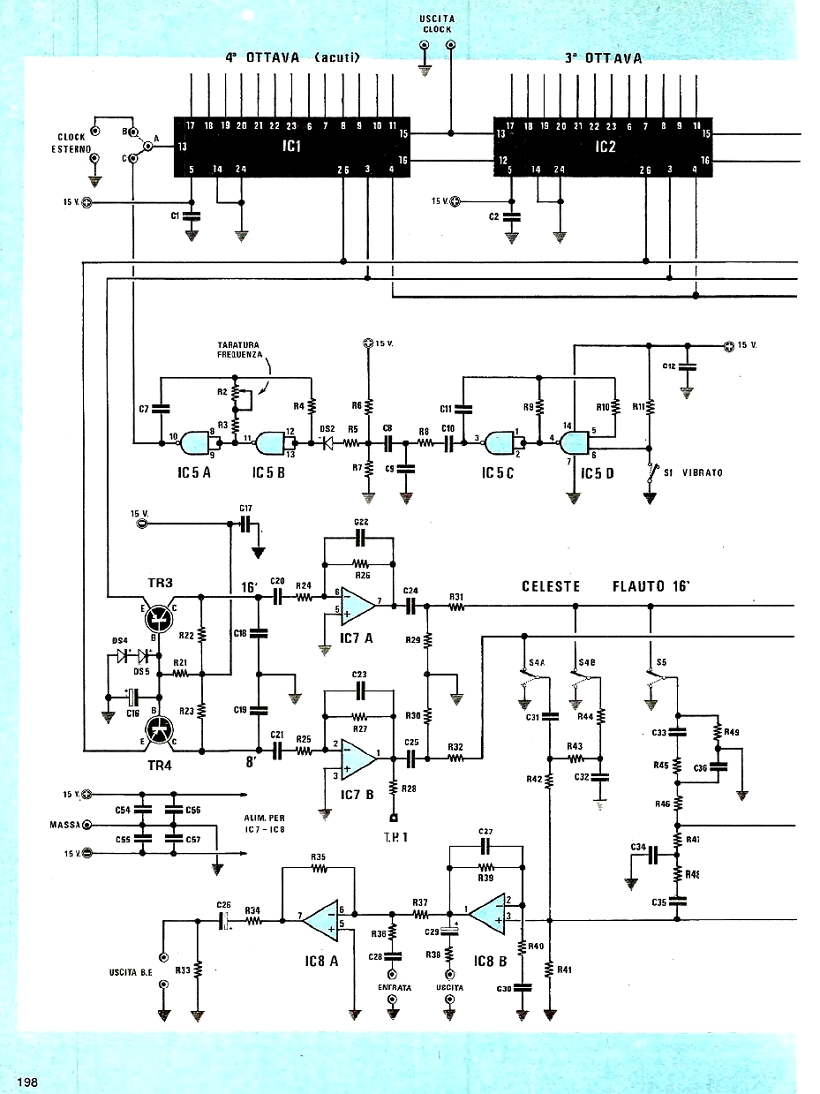 Nuova Elettronica  n.76  1981  ÓRGÃO ELETRÔNICO Chip TMS3615 SÍNTESE SONORA & ELETRÔNICA ARTESANAL