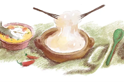 Google Doodle Hari Ini Tampilkan Papeda, Bubur Sagu Khas Papua yang Jadi Warisan Budaya