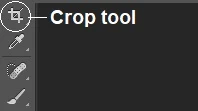 crop tool photoshop