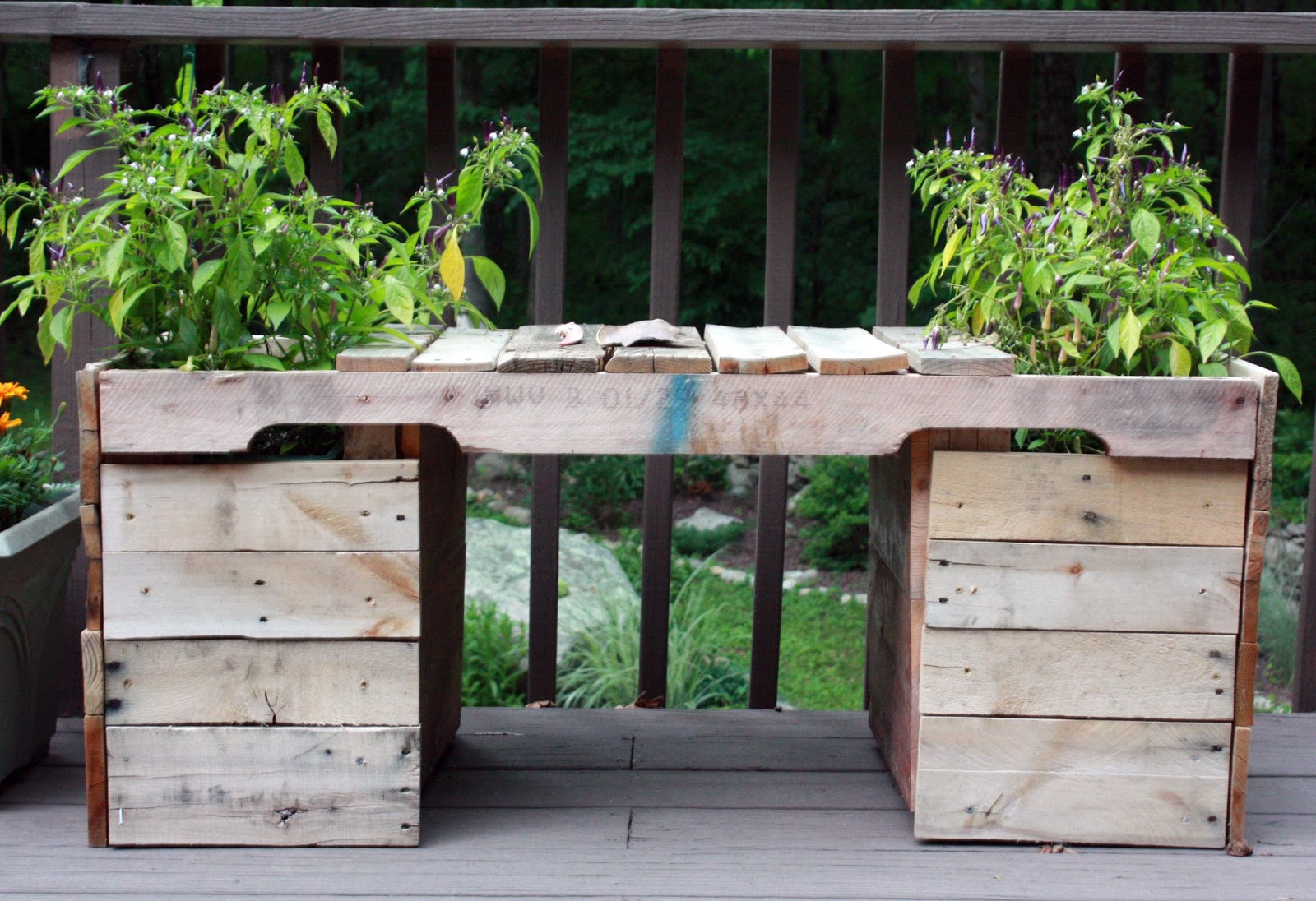 deck planter bench plans