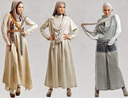 Aneka desain baju gamis tren saat ini